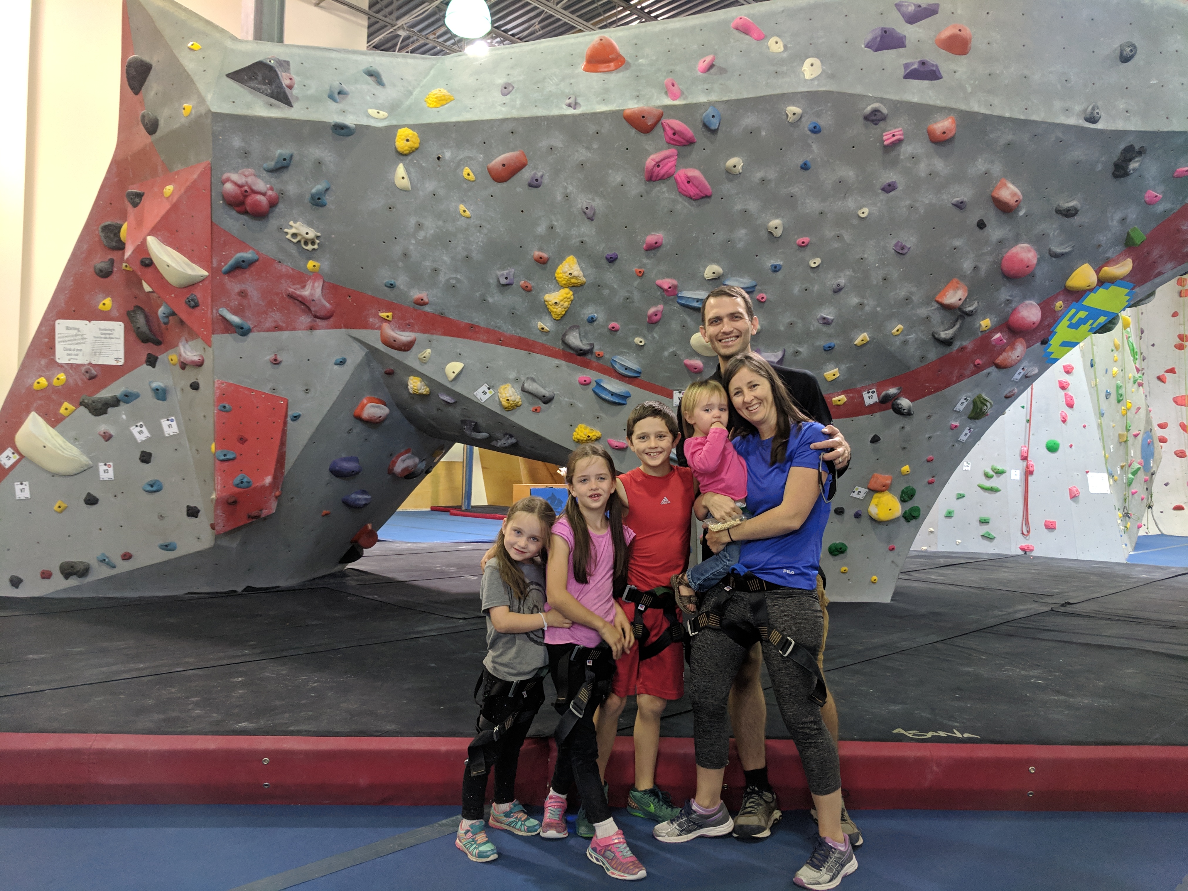 Clark Family Day 2018 - Indoor Rock Climbing
